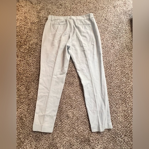 Theory Womens Mid Rise Slim Straight Pleated Dress Pants Light Blue Size 8 - Picture 14 of 16